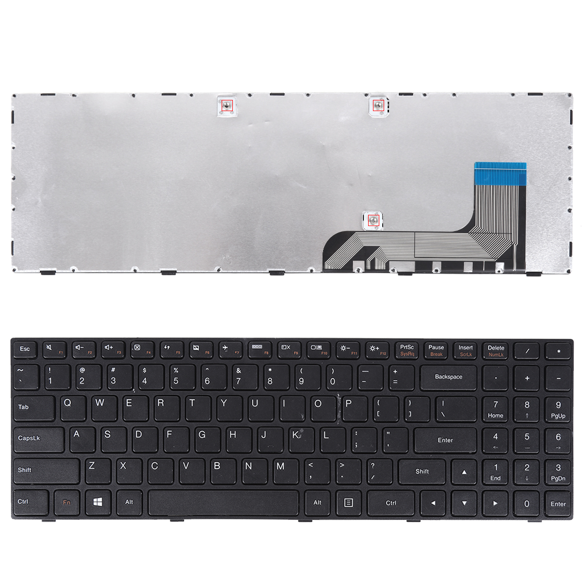 Picture of New Replacement Laptop Keyboard For LENOVO Ideapad 100-15IBY BLACK FRAME BLACK WIN8 US Layout